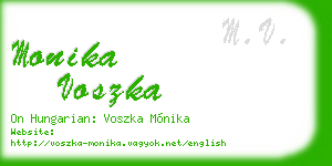 monika voszka business card